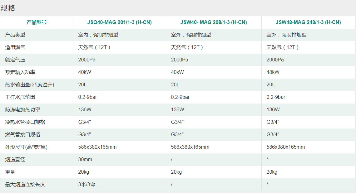 大功率豪华室外型燃气热水器